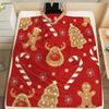 1pc Christmas Multi-Element Pattern Printed Blanket, Comfortable Soft Flannel Throw for Napping - Holiday Gift and Birthday Pres