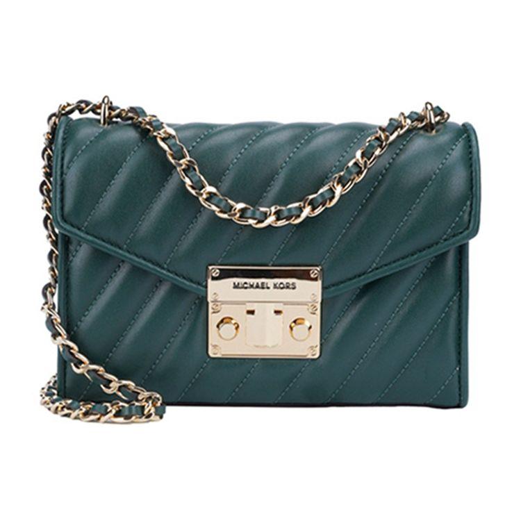 

Michael Kors Casual Chain Stitch Vintage Style Lock Closure Shoulder Bag Women Shoulder Bag Dark-Green 35F0GXOC5T-RACING-GREEN Basic Set (Bag+Dust Bag)