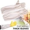 Beekeeping Gloves Anti Bee Bite Gloves Canvas Sleeve Pu Long Gloves Beekeepers Beekeeping Tools Professional Anti Bee Apiculture