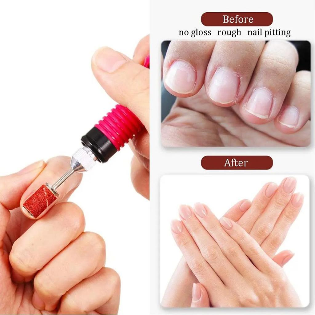 100/50Pcs Sanding Cap Bands For Electric Manicure Machine, 180/120/80 Grit Nail Drill Bit Grinding File Pedicure Tool