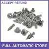 20pcs Autos Push Type Plastic Rivets Fender Clips Gray for 65mm Hole