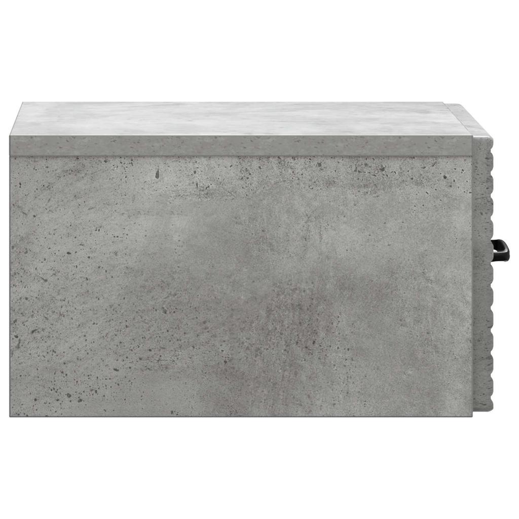 Wall Mounted Nightstand 2 pcs Concrete Grey 34.5 x 33 x 20 cm