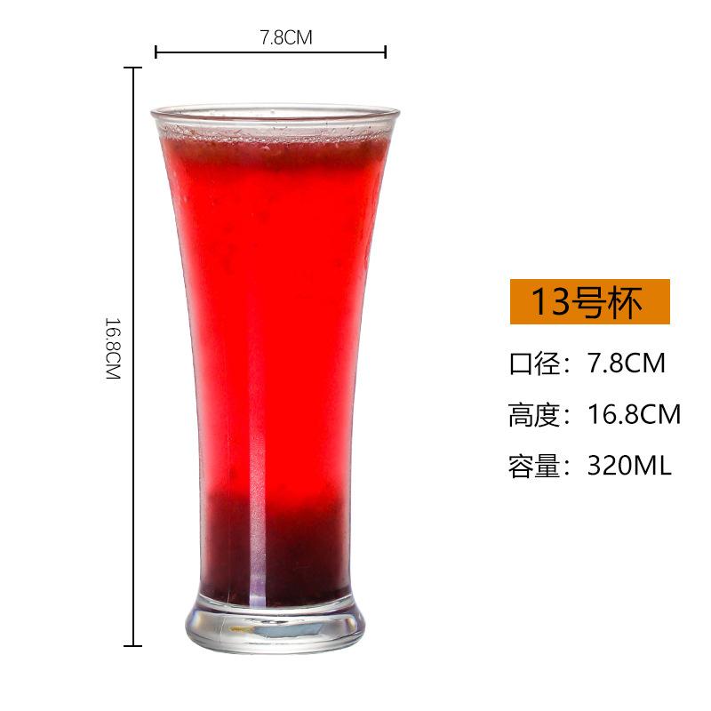 2pcs Acrylic Plastic Beer Juice Water Cup Transparent Unbreakable Reusable Milk Drinking Cup Home Bar Party Restaurant Drinkware