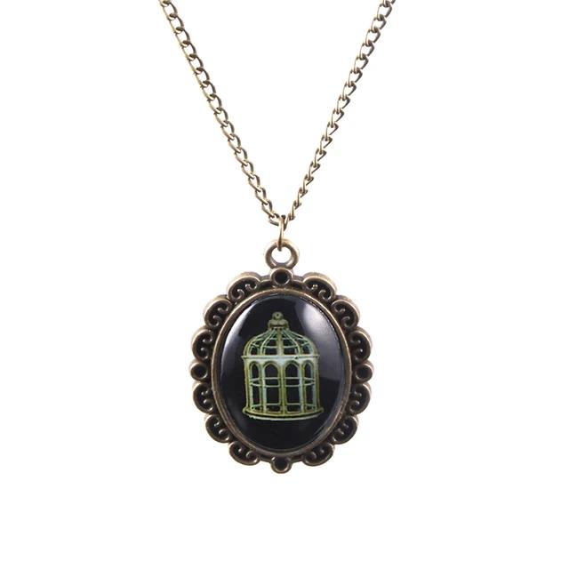 Gioco BioShock Infinite Collana Ciondolo Uccello e Gabbia Collana per Donne Uomini Choker Gioielli