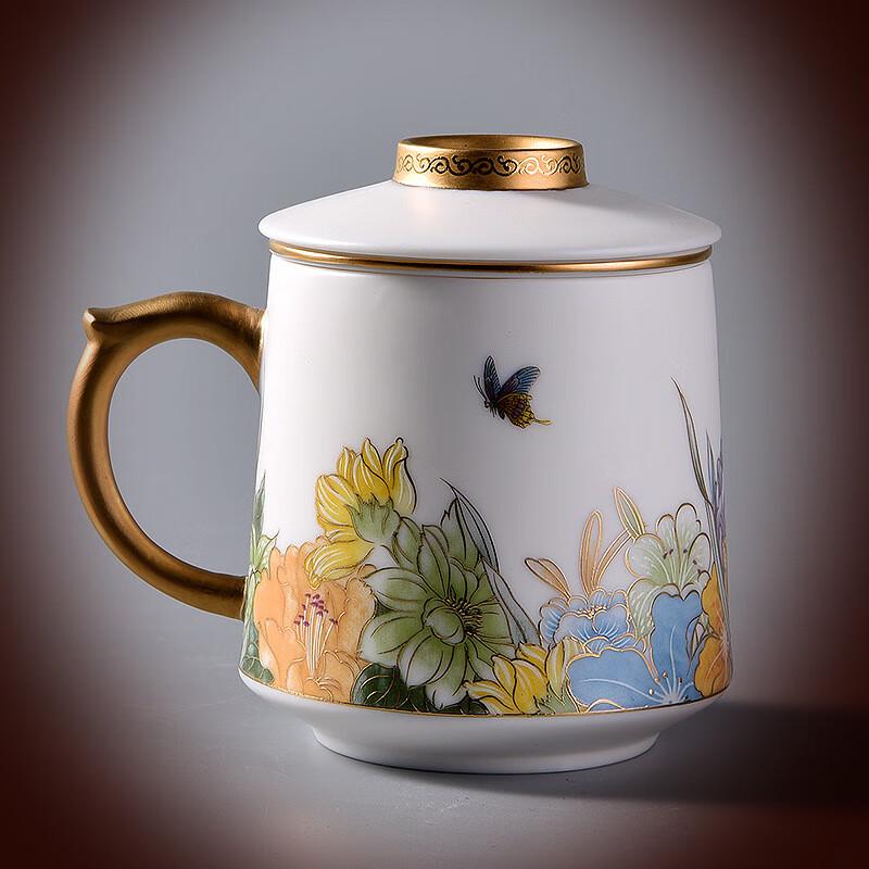 Chaxun Dujingshanfang Ocean Wave White Porcelain Teacup