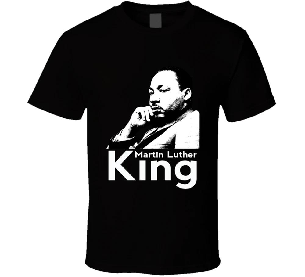 

Martin Luther King Jr. Political, Minister Activist Black T Shirt Tee Gift New S