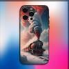 Classic Steam Train Railway Phone Case For iPhone 16,15,14,13,12,11,Pro,X,XS,Max,XR,Plus,Mini Soft Black Cover