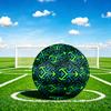 1pc Labyrinth Navigation Theme Soccer Ball Football, Size 5, Lightweight PVC, Outdoor Training Soccer Ball,Gift j60458