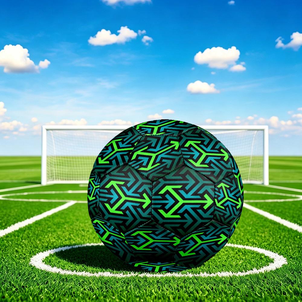1pc Labyrinth Navigation Theme Soccer Ball Football, Size 5, Lightweight PVC, Outdoor Training Soccer Ball,Gift j60458