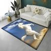 3D Pentium Gallant Horse Steed Animal Carpet Rug for Home Living Room Bedroom Sofa Doormat Decor,kid Area Rug Non-slip Floor Mat