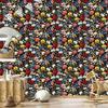 Wild Flowers Wallpaper Brown and Olive for Living Room and Bedroom 50x1000