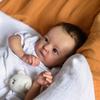 Roztomilé 16palcové látkové tělo Reborn panenky Tink Vypadá chytře Simulační reborn panenka Ručně implantované vlasy Novorozenecké panenky pro děti Batole Hračka do domečku pro panenky