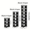 high quality4/6/8-Tier Entryway Shoe Rack and Storage Cabinet, Easy Assembly, Modular Design, Black and White Options, Space-Saving, Suitable for