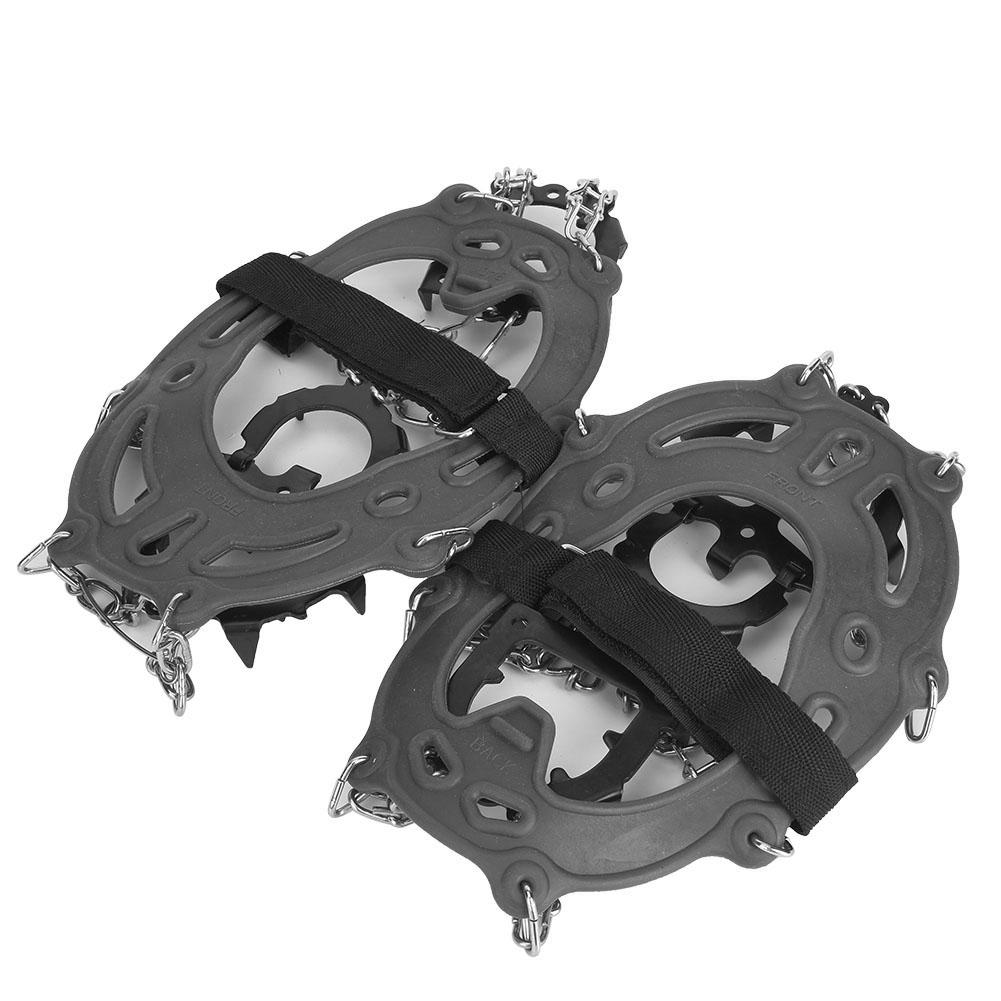 

1 пара универсальных 14-зубчатых противоскользящих ледоступов, накладок на обувь, шипов, кошек для пешего туризма, альпинизма, серые серый