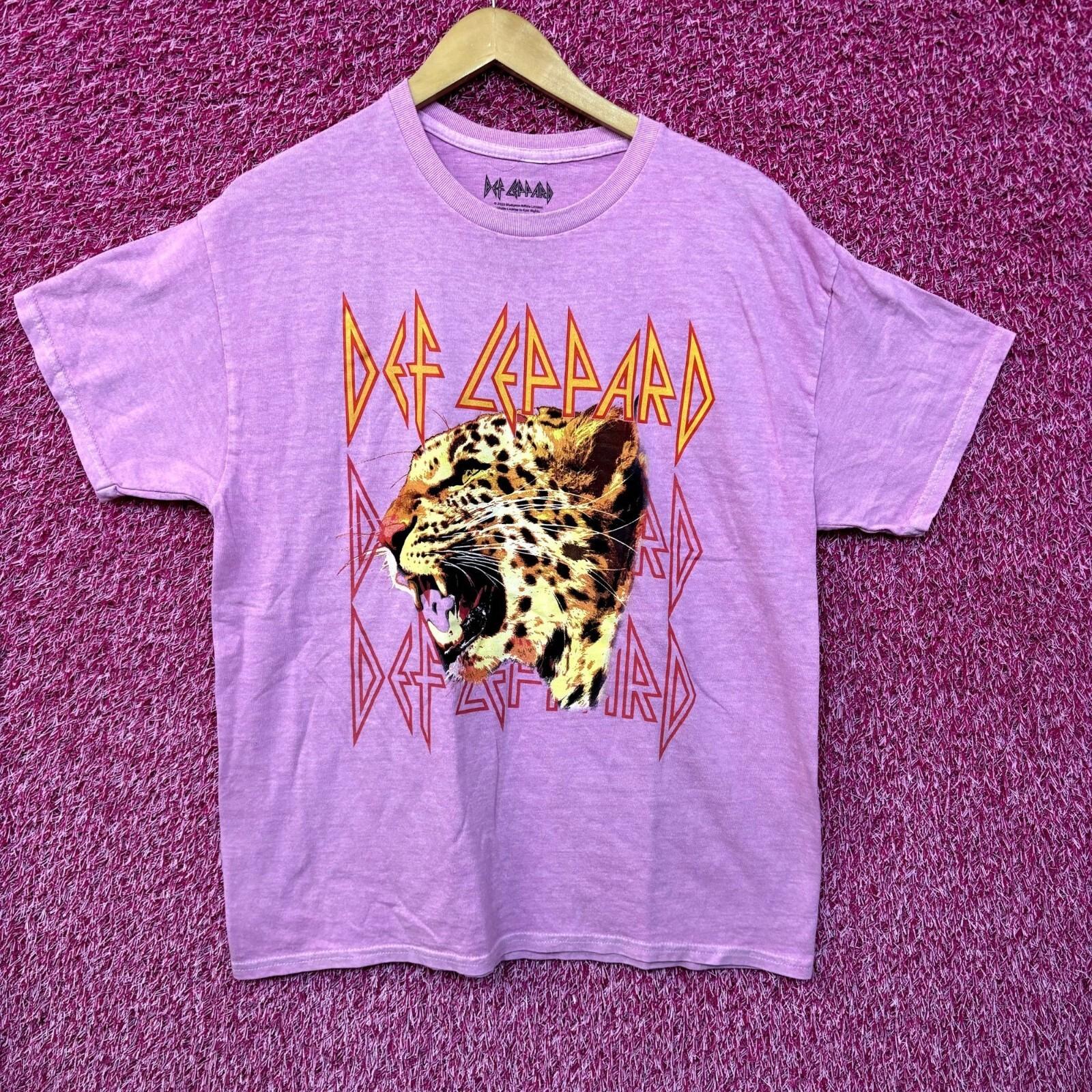 Def Leppard Animal Hysteria Leopard Heavy Metal Tee L XXXL