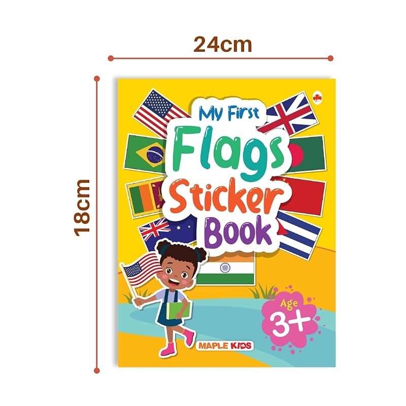 My First Sticker Book Flags Activity Book for Kids with + Stickers Stickers for Children Age + Years