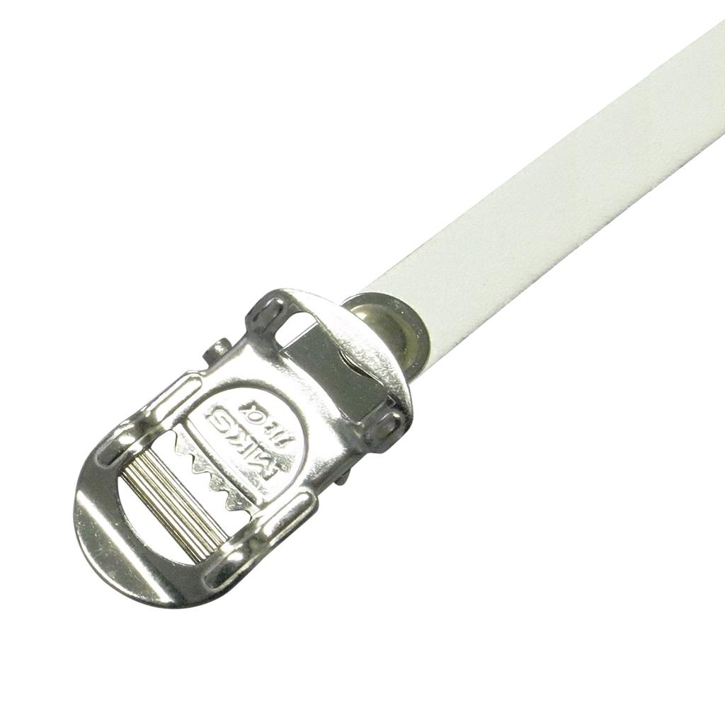 MKS Bicycle Toe Clip Strap SPIRITS Alpha White FIT- (Fit Spirits)