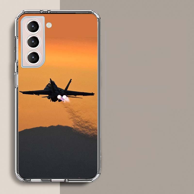 Black Sky Jet Fighter Phone Case For Samsung A17 A56 A36 A26 A16 A55 A35 A25 A15 A05S Galaxy A71 A51 A41 A31 A21S A70 A50 A40 A3