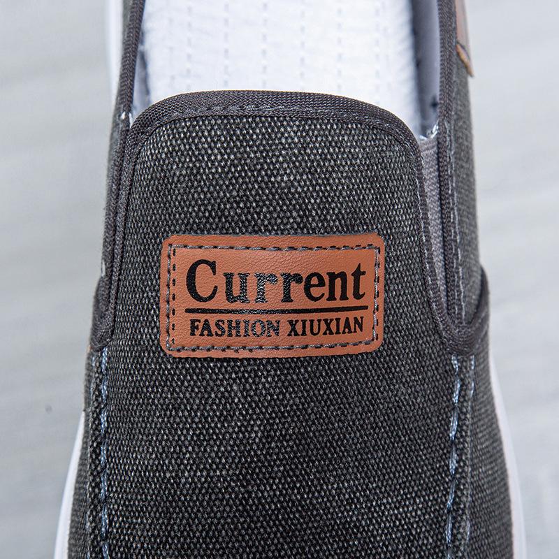 Men's Summer Breathable Slip-On Canvas Shoes - Trendy Casual Board Shoes