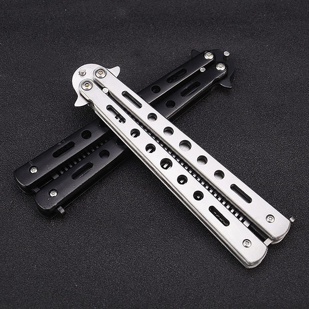 Butterfly Combs Stainless Steel Folding Training Practice Combs Hair Styling Tools For Sport Outdoor Use