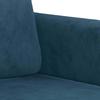 Vidaxl 3-Seater Sofa, Blue, 180 Cm, Upholstered In Velvet