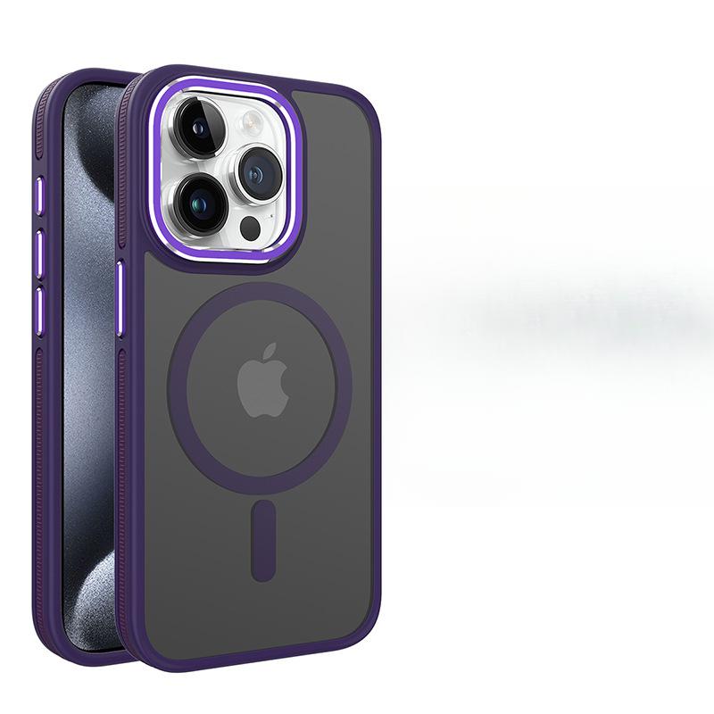 Suitable for Apple 15promax Phone Case, Magnetic Attraction, Colorful, IPhone14 Full Package, 13 Anti-drop, 12 Simple, 11 Anti-slip