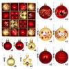 44Pcs Christmas Ball Ornament Set Big Xmas Tree Hanging Pendant Snowflake Merry Christmas Decoration 2025 New Year Party Gift