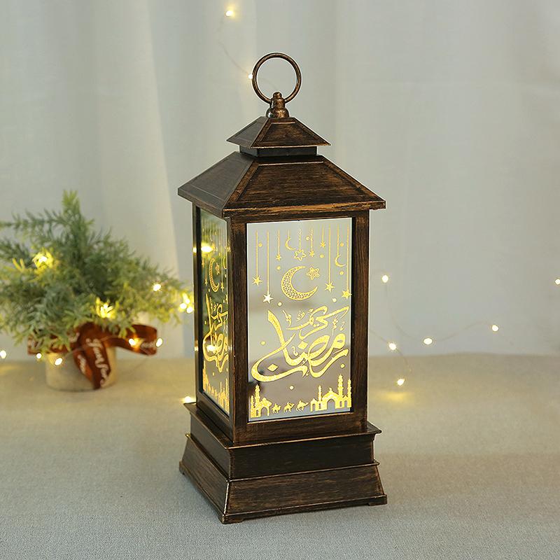 Led Lantern Light Eid Mubarak Decoration For Home Islamic Muslim Festival Party Ramadan Kareem Decor Home Decoration Gifts