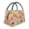 Hirono Seeing Isolierte Lunchtasche für Damen Picknick Aufbewahrung Lebensmittelboxen Tragbarer Behälter Kühler Thermische Lunchbox Tragetasche
