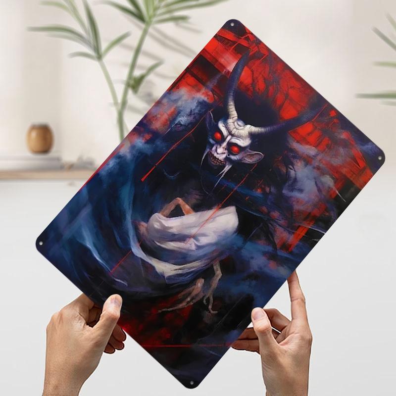 

Horror S Metal Poster Customized Wall Art Retro Vintage Tinplate Signs for Bathroom Decor Gamer Decoration Room Bar Accessories 7.9x11.8In(20x30cm)
