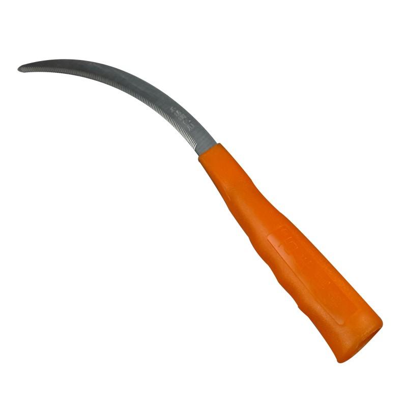 Lightweight Steel Small Saw Sickle Knife Plastic Handle Weed Remover Grass Sickle Sharp Garden Plants Weeder Cutter