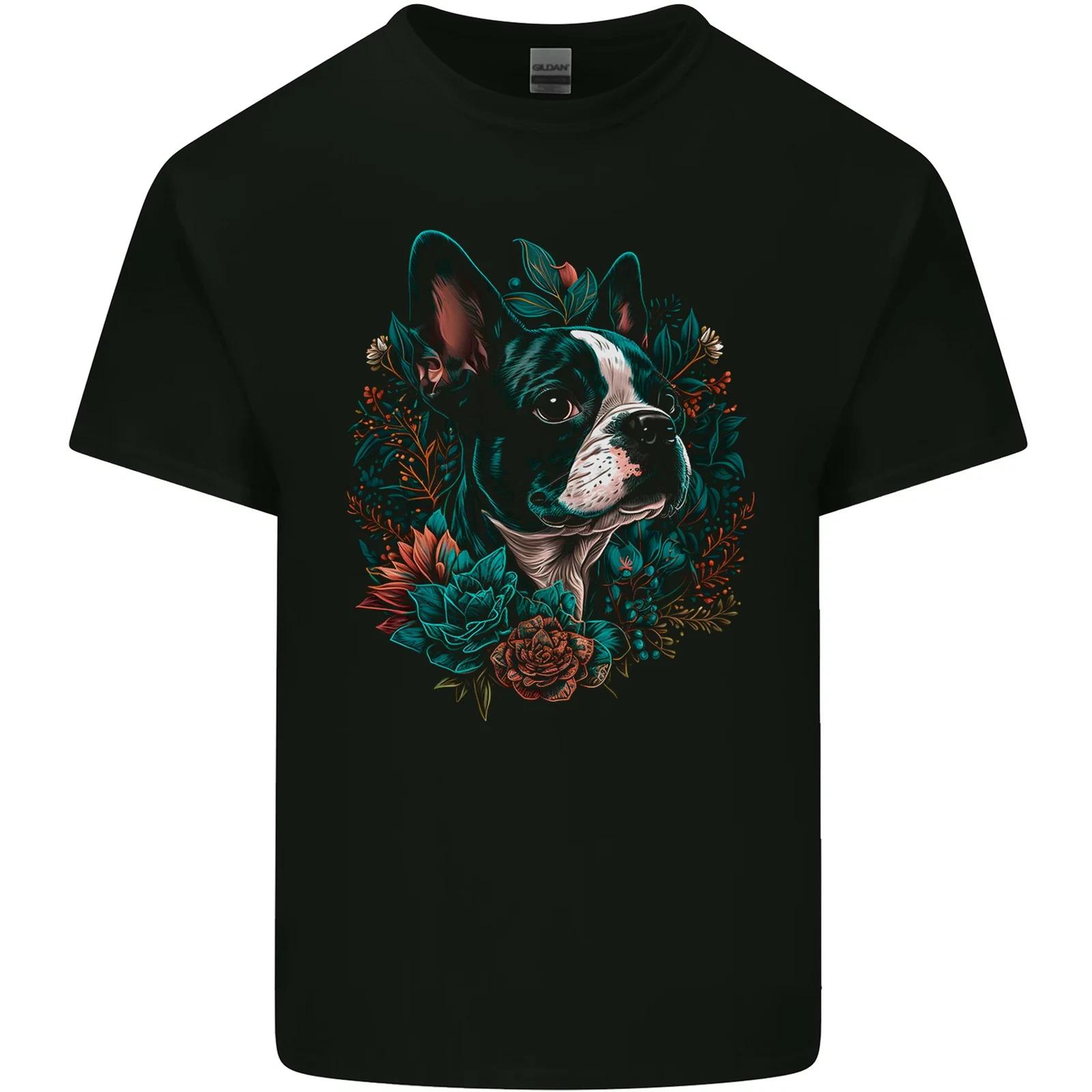 A Boston Terrier Dog Kids T-Shirt Childrens S