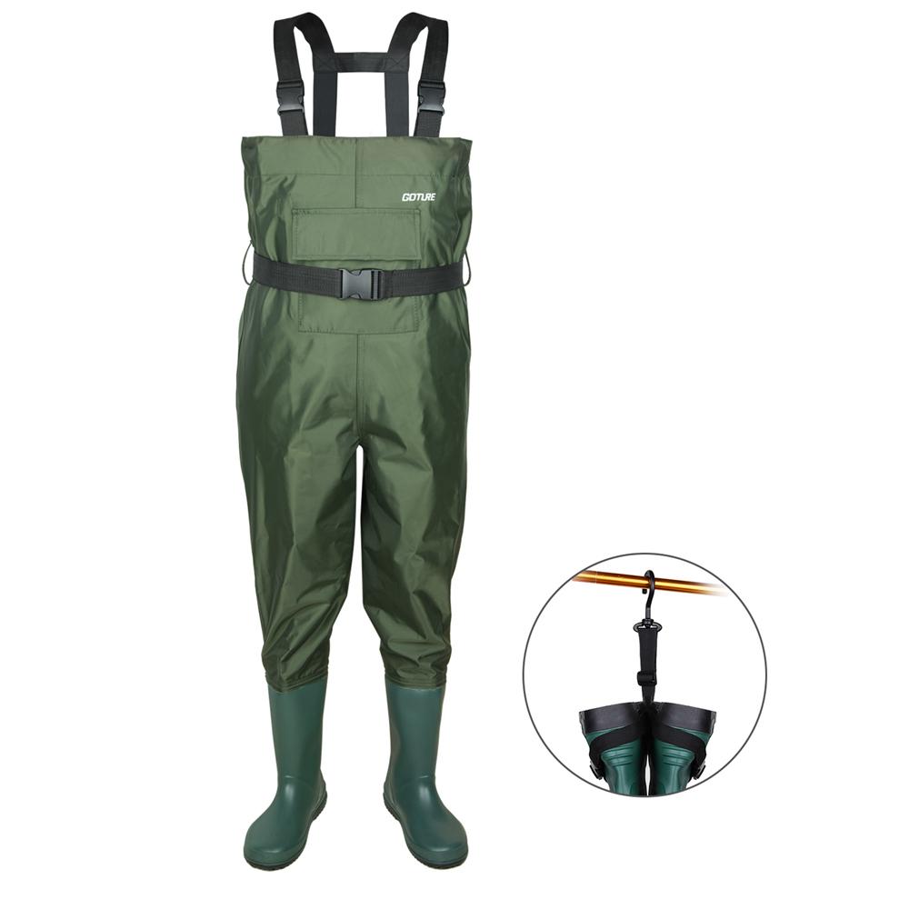 Goture Outdoor Kids Fly Fishing Waders Boot 100 Waterproof Hunting Wader Fishing Overall Boots