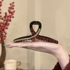 Encore Red Shark Clip Elegant French Back Head Hair Claw Minimalist Half Tie Hair Clip Fashion Hair Accessories