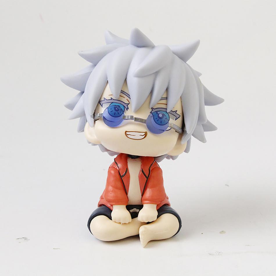 Anime Cute Fushiguro Toji Jujutsu Kaisen Figure Gojo Satoru Action Figure Look Up Q Version Toy Geto Suguru Statue PVC Model Toy