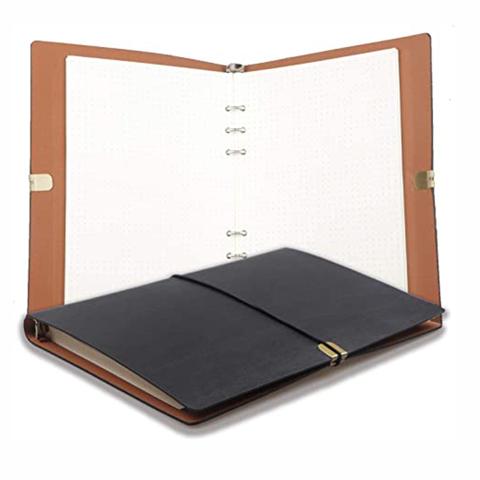 

A5 Leather binder Notebook Diary Notebook diary replaceable paper чёрный
