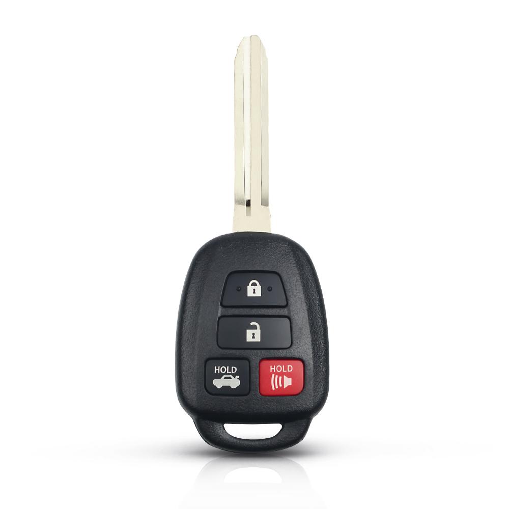 KEYYOU Modified Remote Car Key Shell Fob 4 Buttons TOY43 Blade Flip Case For Toyota CAMRY 2012 2013 2014 2015 Corolla 2014 2015