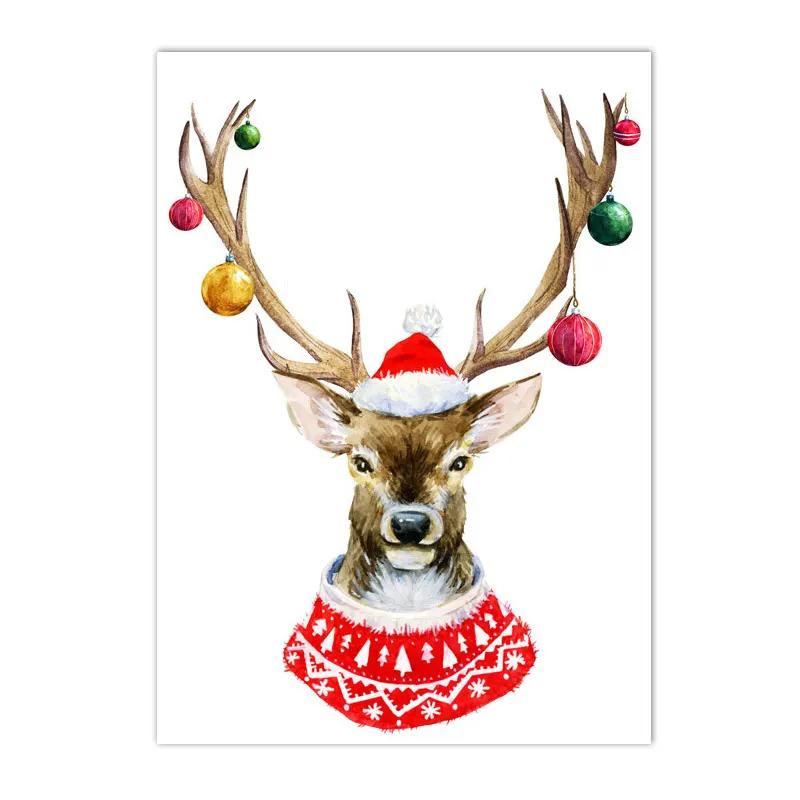 

Зимний Снежный Пейзаж Деревья Постеры Холст Картина Рождественские Подарки Красная Машина Настенное Искусство Принт Картина Скандинавский Постер Домашнее Украшение 40X50cm No Frame