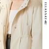 ELLASSAY Women's Porcelain White Loose Fit Drawstring Hooded Down Jacket