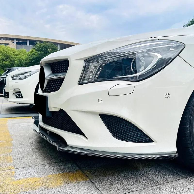 Para Mercedes Benz Clase CLA C117 CLA 200 220 180 2013-2015 Labio Divisor Spoiler Difusor Parachoques Delantero Accesorios BodyKit Tuning