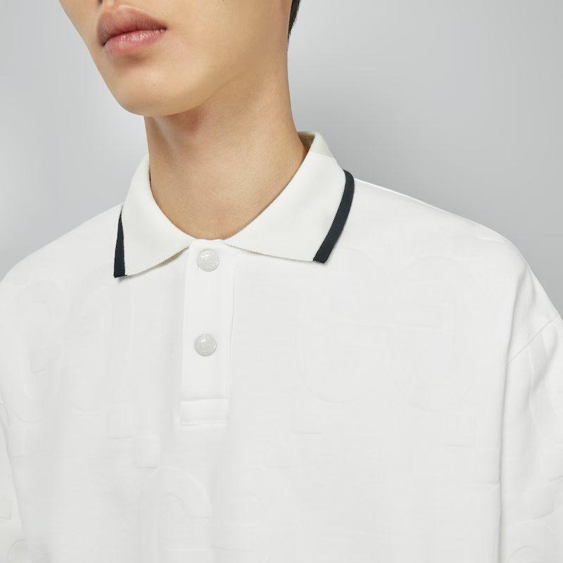 GUCCI SS24 Polo Shirt Men's Ivory White 768508-XJF5S-9275
