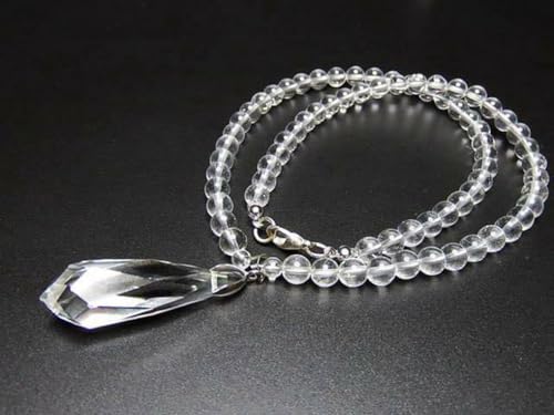 [Ishimachi] Good Fortune, Purification, Natural Stone, Rock Crystal Pendant Top Included, Original Necklace, Power Stone