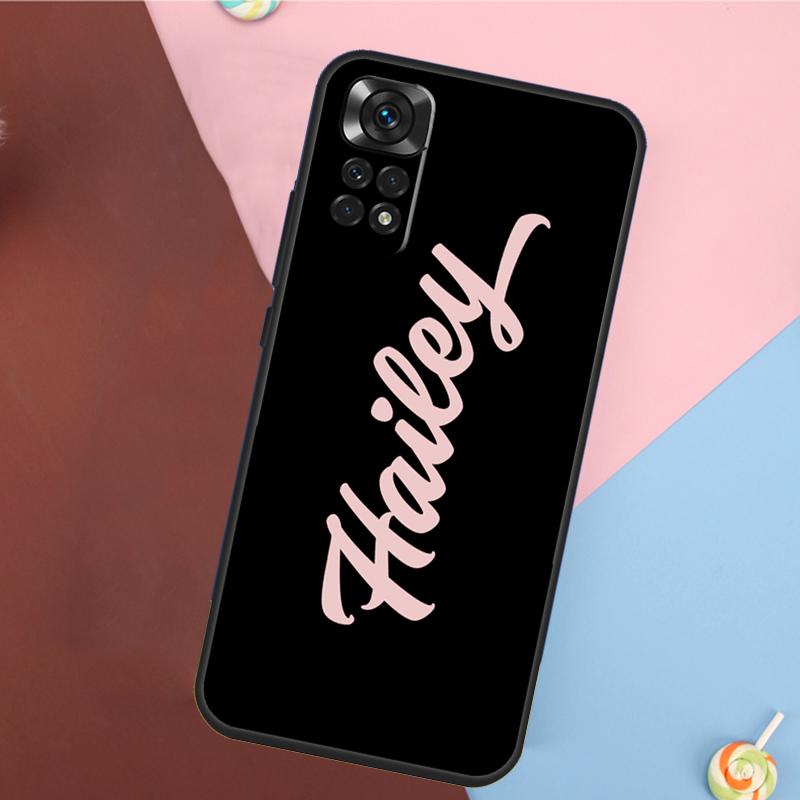 Custom Name Personlized Signature Case For Redmi Note 12 Pro 8 9 10 11 Pro Note 9S 10S 11S 8T Redmi 10 12C 9C 10A 10C Cover