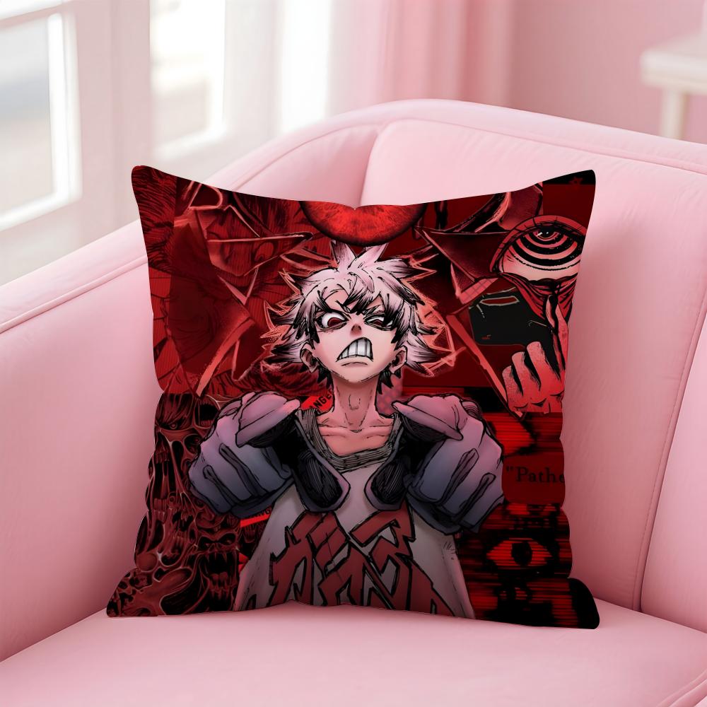 manga gritty GGachiakuta Cushion Cover Pillowcase Short Plush Invisible zipper Room Sofa Cushion Cover