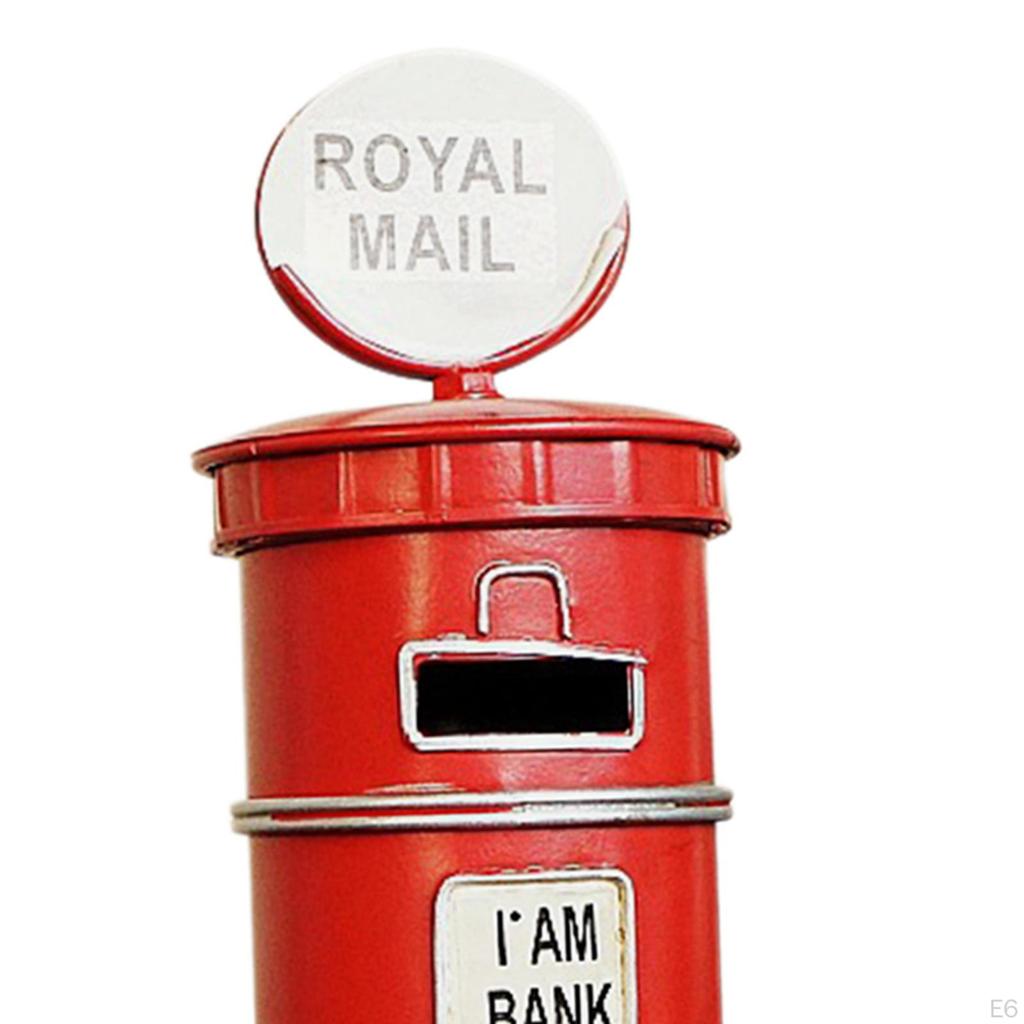Creative Mailbox Piggy Bank Ornament Postbox Money Box Decorative Novelty Craft Saving for