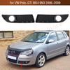 Front Bumper Fog Light Lamp Grille Trim Cover Frame Foglamp Lid Bezel For VW Polo GTI MK4 9N3 2006 2007 2008 2009