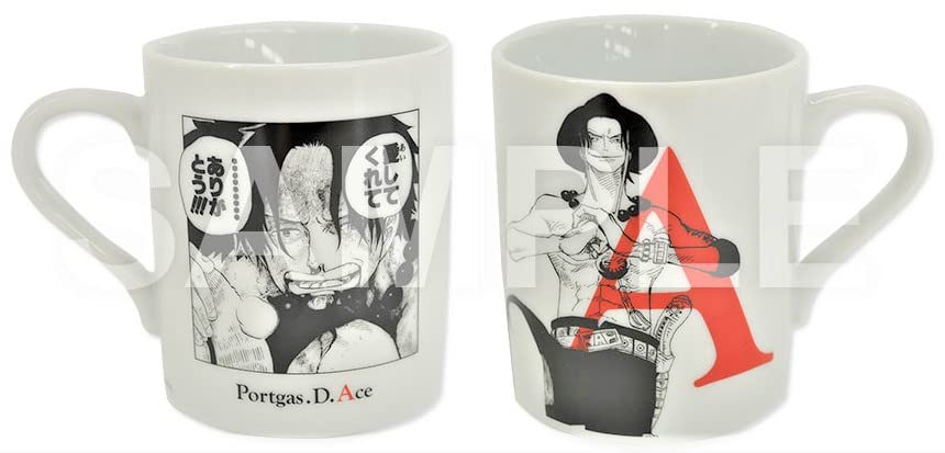 

ONE PIECE Ace Mug Alphabet Limited Edition Goods A белый