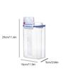 1/2pc 2.5L Food Storage Bucket Box Large Capacity Portable Moistureproof Storage Tank with Scale Cup Food Bucket PP Container