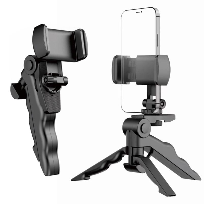 Mały Przenośny Uchwyt na Telefon Ergonomiczny Stojak na Telefon Statywy Obrót o 180 Stopni Rękojeść do Smartfonów Aparatów
