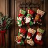 Santa Claus Xmas Tree Hanging Decoration Large Capacity Candy Bag Christmas Stockings  New Year